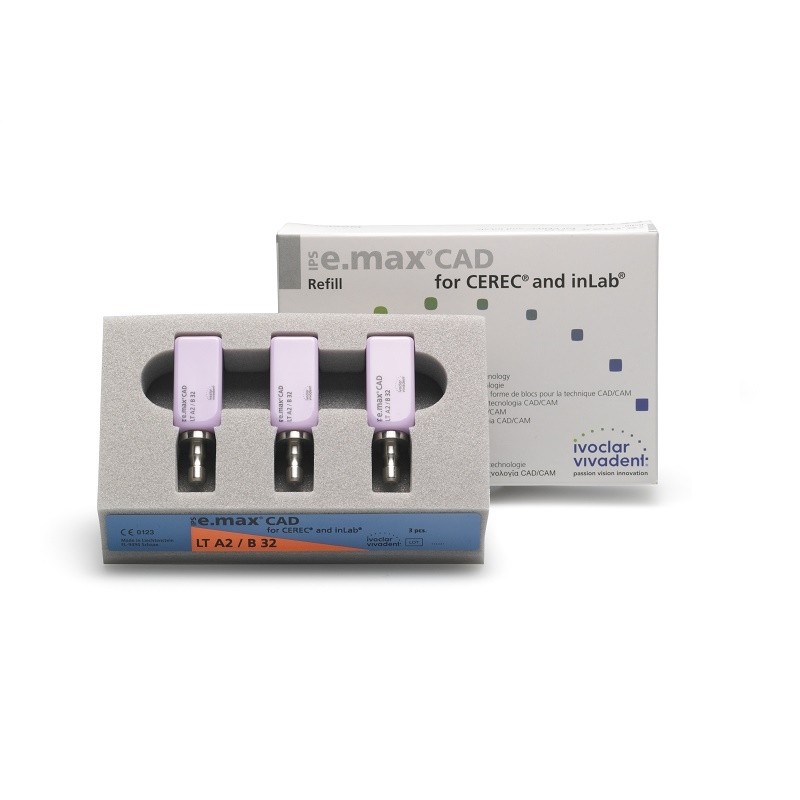 IPS e.max CAD CEREC/InLab LT B32 3 blocuri Ivoclar 