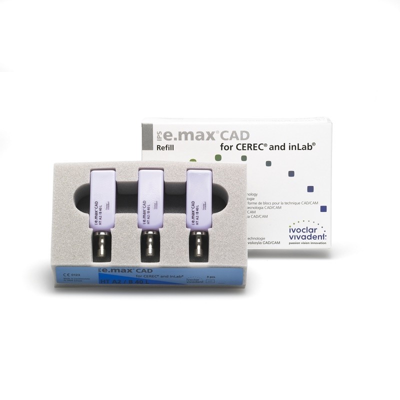 IPS e.max CAD CEREC/InLab HT B40 L 3 blocuri Ivoclar