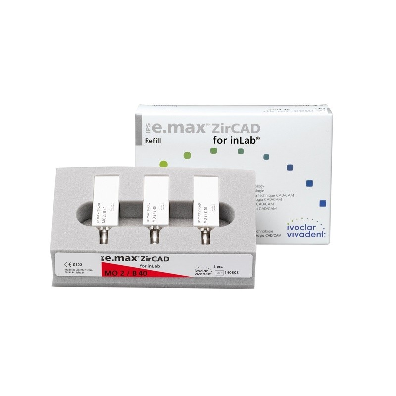 IPS e.max ZirCAD InLab MO B40 3 blocuri Ivoclar Vivadent