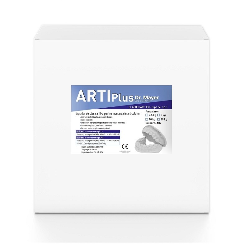 Gips HiroArti PLUS synthetic hard -white 5 kg