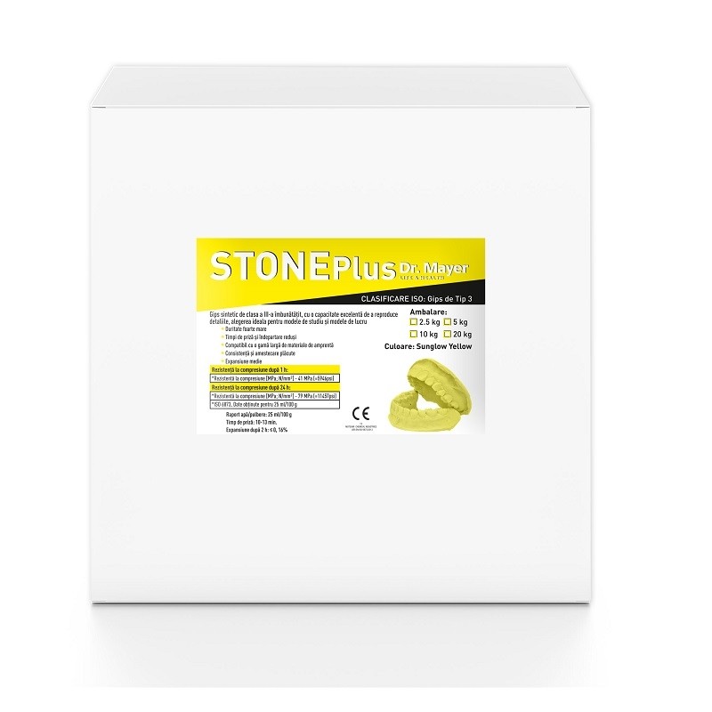 Gips HiroStone PLUS synthetic hard-yellow 2.5kg