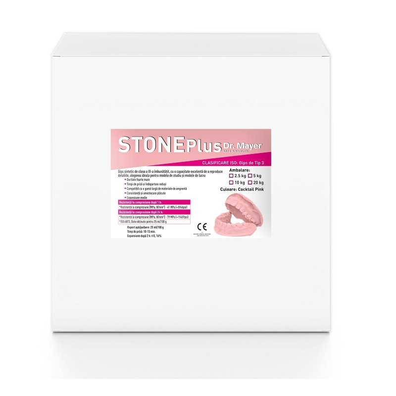 Gips HiroStone PLUS synthetic hard -pink 20 kg