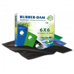 Campuri diga negre Rubber-Dam 6x6cm Cerkamed