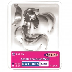 MATRICI METAL CONTURATE LARGE+Subgingival 12buc TOR 1.313-3