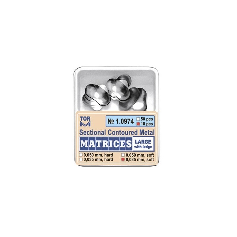 Matrici sectionate tip palodent 3.55mm Large cu bordura 50buc 1.0974-50