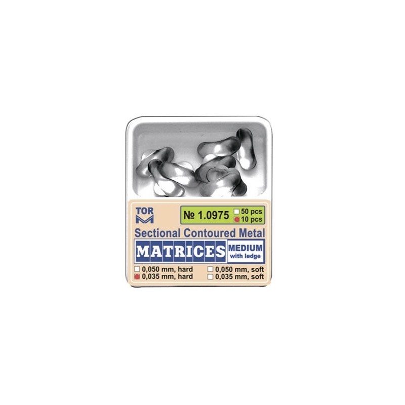 Matrici sectionate tip palodent 3.5mm Medium cu bordura 50buc 1.0975-50