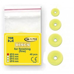 Discuri pt finisat compozit 12mm Fine Yellow 40buc 1.733