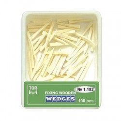 Pene lemn interdentare 100buc fine scurte albe 1.182