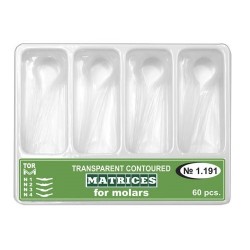 Matrici celuloid preformate molar 60buc 1.191