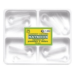 Kit 120 matrici celuloid conturate molar + premolar TorVM