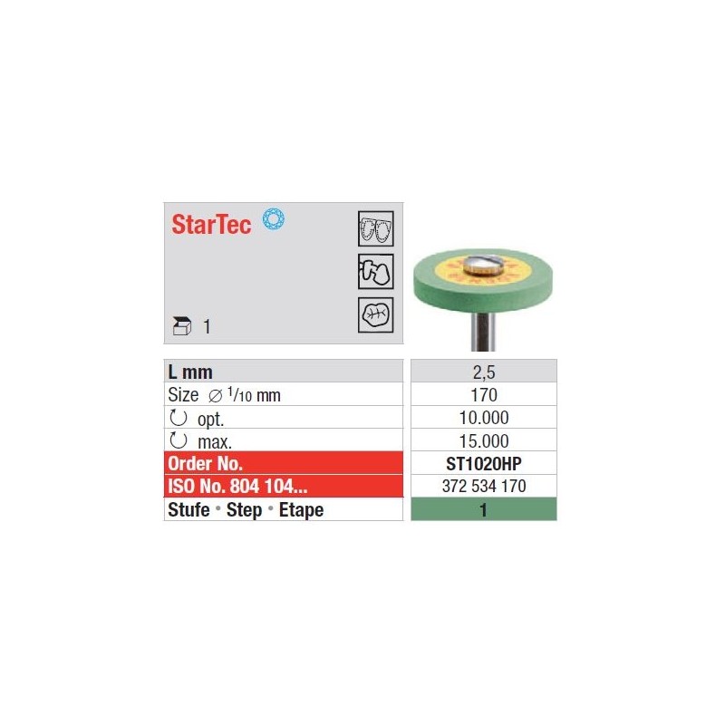 Freze StarTec HP - green - wheel  ST10 20HP