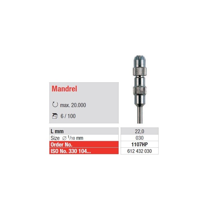 Freze Occlupol Mandrel  1107 HP-100