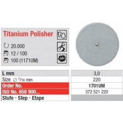 Polipanti Titanium Polisher UM Pasul 1: Gri - 100 buc. 