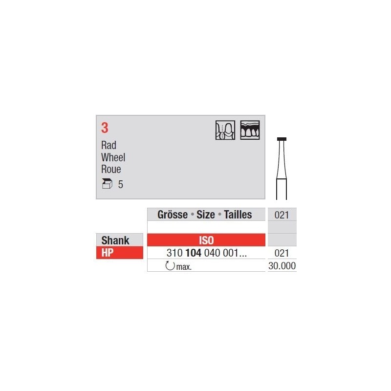 Freze din Otel cu cap roata