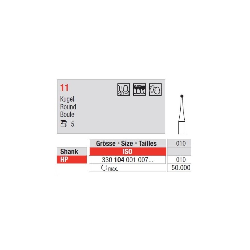 Freze din Otel cu cap rotund, cross cut 