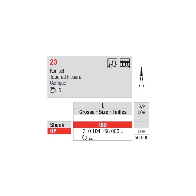 Freze Steel bur  23.1 4 008
