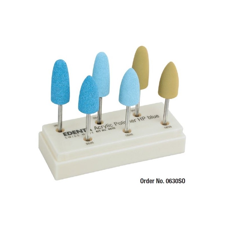 Acrylic Polisher HP blue Kit Edenta