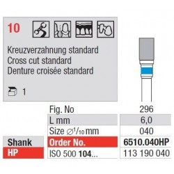 Freze TC Cutter Cross cut coarse 6510  040HP