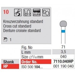 Freze TC Cutter Cross Cut Coarse 7110  031HP