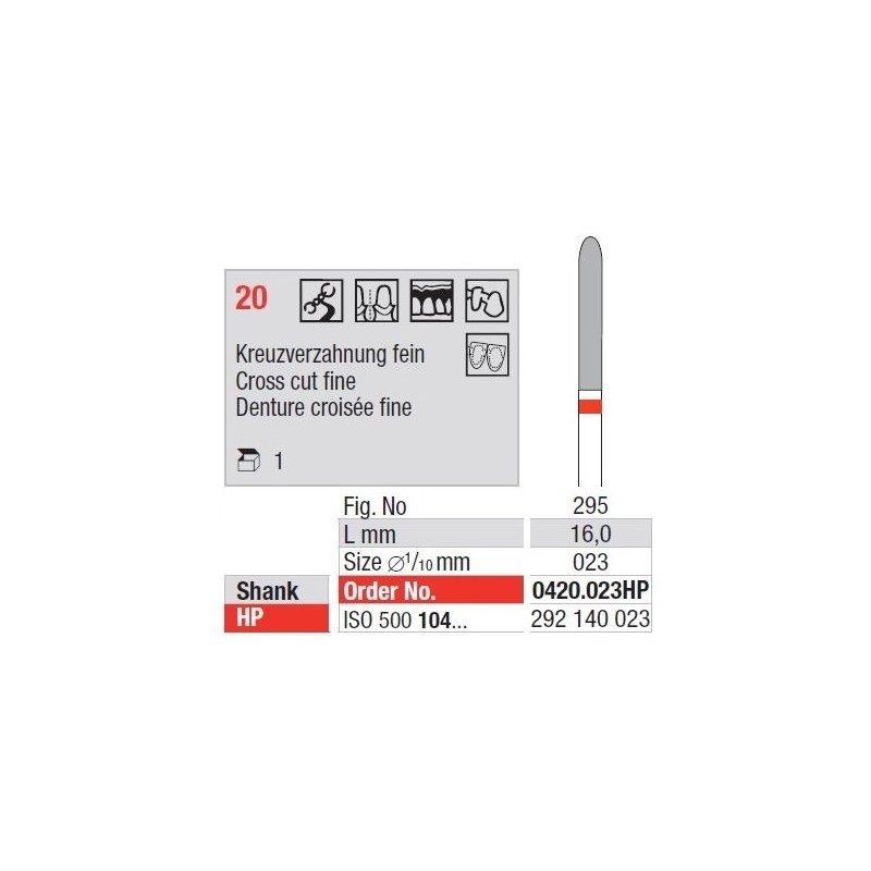 Freze TC Cutter Cross Cut Fine 120  023HP