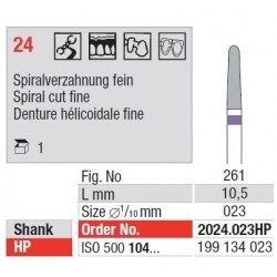 Freze TC Cutter Spiral Cut Fine 24