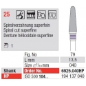 Freze TC Cutter Spiral Cut Super Fine 25