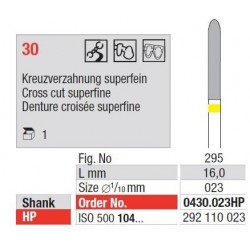 Freze TC Cutter Cross Cut Superfina 30