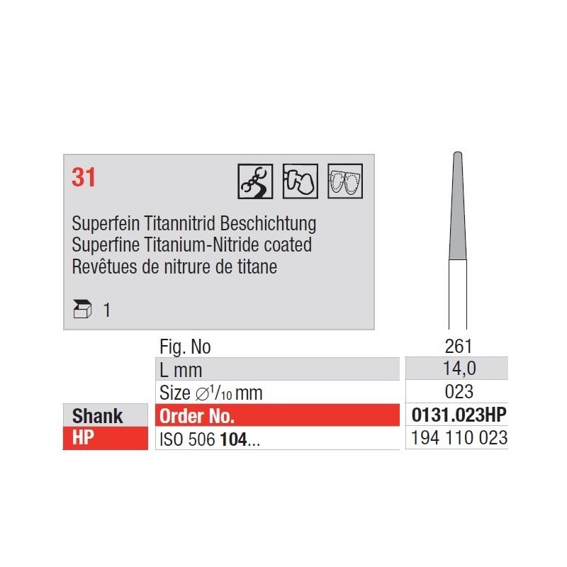 Freze TC Cutter Cross Cut Superfine LCC 131  023HP