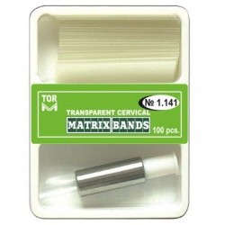 Kit 100 matrici celuloid cervicale + Former TorVM