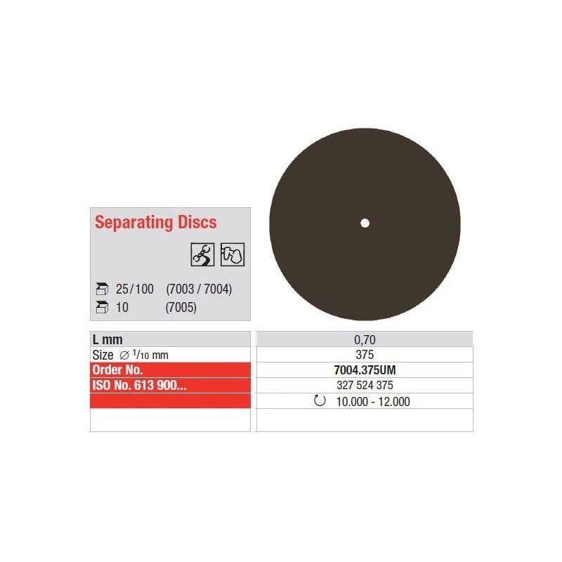 Discuri Separatoare Maro - 25 buc.