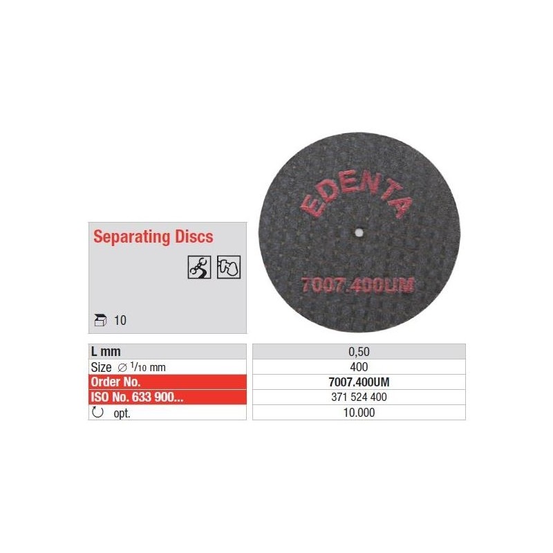 Discuri Separatoare din Tesatura Ranforsata - 10 buc. 