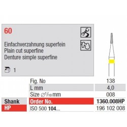 Freze TC Cutter Plain Cut Superfine 160  023HP