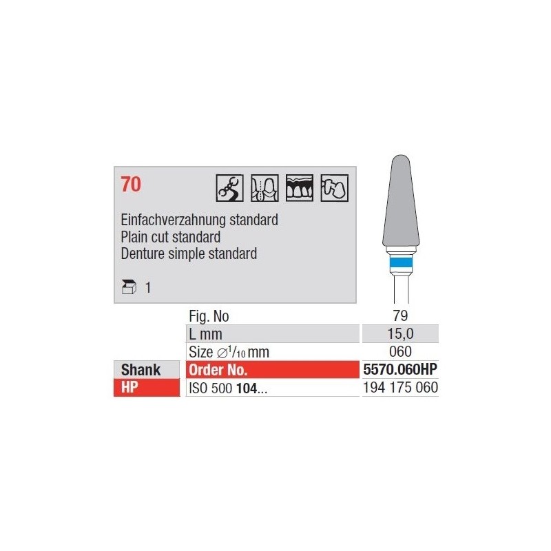 Freze TC Cutter Plain Cut Standard 1370  008HP