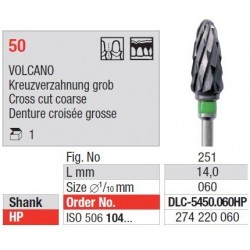 Freze TC Cutter VOLCANO Cross Cut Coarse DLC- 5450 060HP