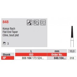 Freze Diamant cu cap Con Plat HP 848 - 3 buc. 