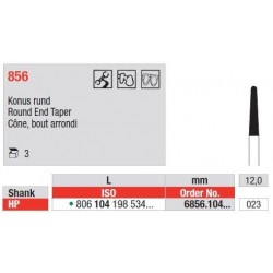 Freze Diamant Con cu Cap Rotunjit HP 856 - 3 buc. 