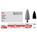 Freze Diamant cu cap Flacara HP 5862 - 3 buc.