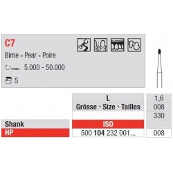 Freze TC Bur HP - pear  C7.1 4 006