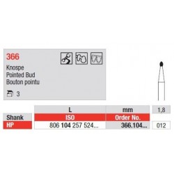 Freze Diamant Pointed Bud 366 - 3 buc. 