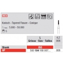 Freze TC Bur HP - tapered fissure  C33. 104 008