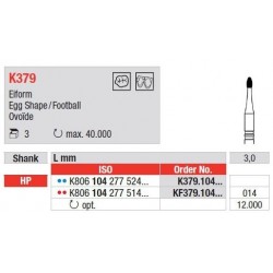 Freze K-Diamant cu cap Tip Minge de Fotbal HP K379 - 3 buc.