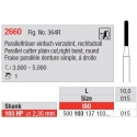 Freze Parall. cutter plain cut Right twist, round end-HPs 2660  103 010