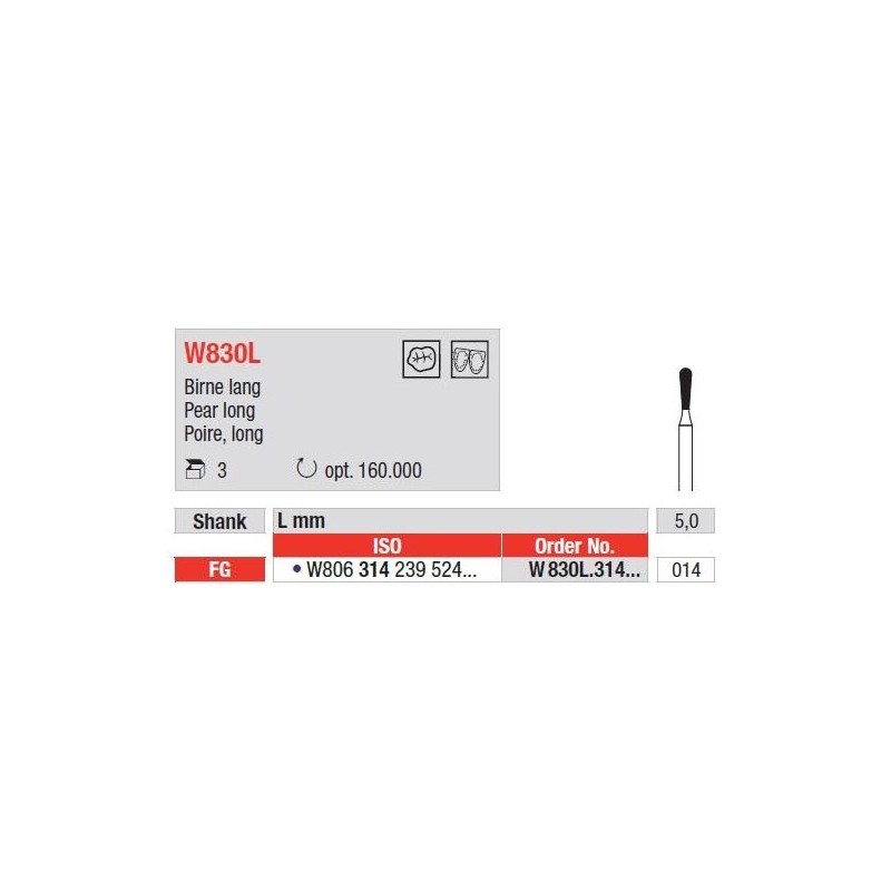 Freze WhiteTiger cu cap Para Alungita FG - 3 buc. 