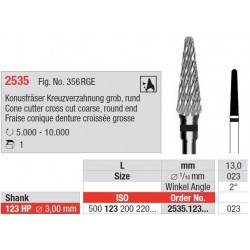 Freze Cone cutter cross cut Round end 2535  123 023