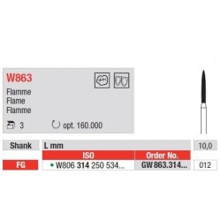 Freze WhiteTiger cu cap Flacara FG - 3 buc. 