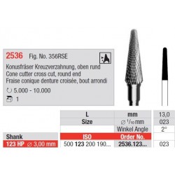 Freze Cone cutter cross cut Round end - HP short 2536  123 023