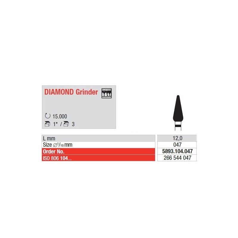 Freze Diamond Grinder HP - 3 buc. 