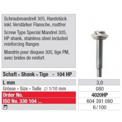 Freze Screw Type Mandrel 305  4020 HP-100