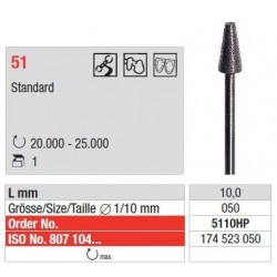 Freza Standard Diamante Sinterizate HP 51 - 1 buc