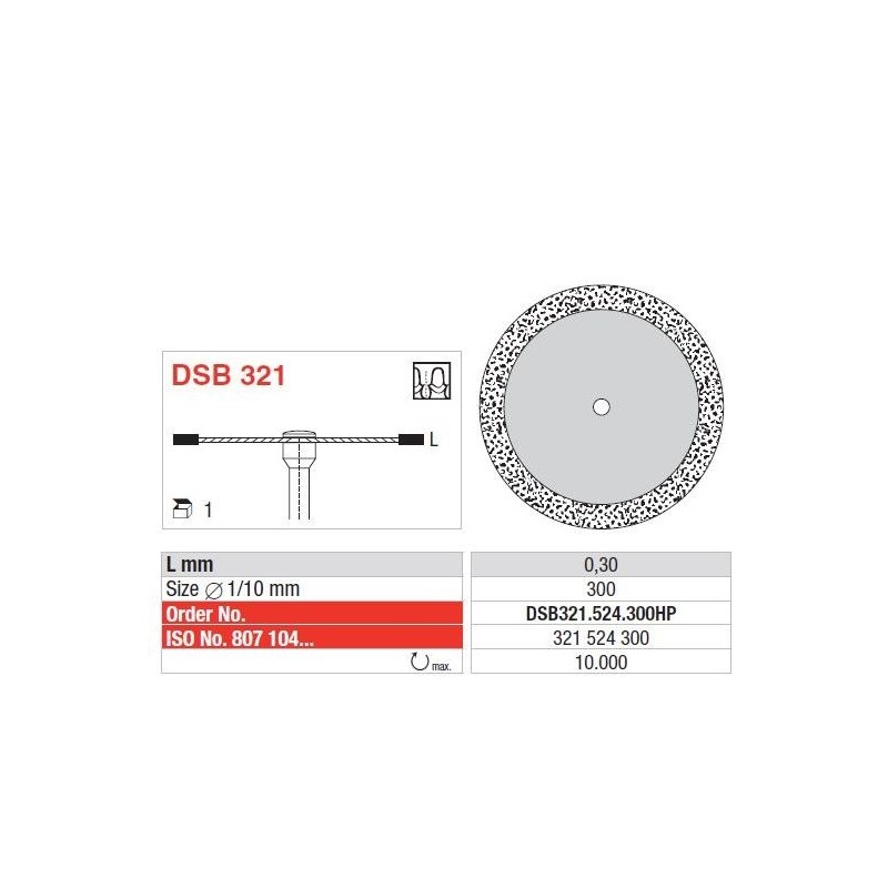 Disc Diamant cu margini sinterizate HP DSB321 - 1 buc. 